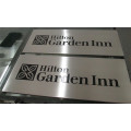 Hotel Room Office Building Wall Etched Cast Engraved Directional Warning Safety Metal Steel Aluminum Satin Brushed Plaques